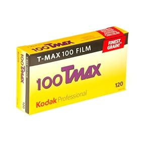 Kodak 857 2273 Professional 100 Tmax Black and White Negative Film 120 (ISO 100) 5 Roll Pack