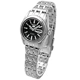 【日本製逆輸入モデル】SEIKO 5 セイコーファイブ 自動巻き手巻き式腕時計 デイデイトカレンダー搭載 シルバー文字盤 レディース ウォッチ SYMH85J1