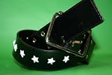 eb’s(エビス) ベルト「LEATHER STAR」BLACKの画像