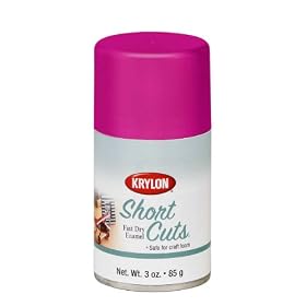 Krylon KSCS039 Short Cuts Aerosol Spray Paint, 3-Ounce, Hot Pink