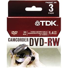 Click here to buy TDK Electronics DVD-RW14RGAL3TG 8CM 1.4 GB DVD-RW Rewritable 3 Pack in Jewel Case by TDK.