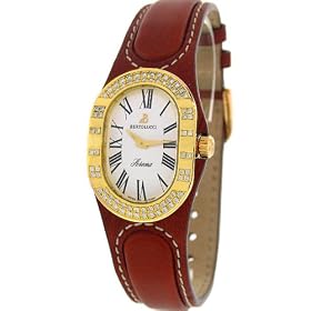 Click here to buy Bertolucci Serena WoMens Solid 18K Gold and Diamond Oval Watch 313.50.68.8.2BM.233L by Bertolucci.