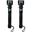 2-pack Life+Gear 360 Lumens LED Law Enforcement Grade WaterProof Flashlights Aircraft Grade Hardened Aluminum w/CREE LEDs