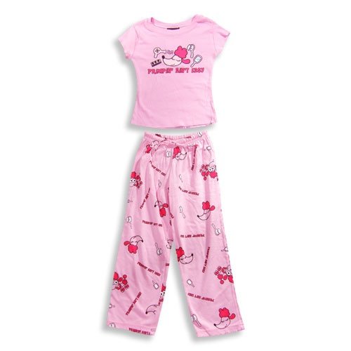 Stupid Factory - Girl Short Sleeve Pajamas, Pink