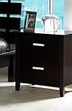 IMAGE OF Coaster Contemporary Style Night Stand, Cappuccino Wood Finish