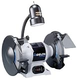 DELTA GR350 Shopmaster 8-Inch Bench Grinder with Lamp
