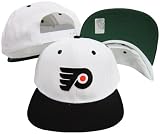 Philadelphia Flyers White/Black Two Tone Snapback Adjustable Plastic Snap Back Hat / Cap