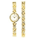 Ladies Sekonda gold plated bracelet and watch set