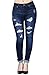 Fandsway Women's Fashion Comfort Casual Ripped Denim Skinny Jean Full Length Collection