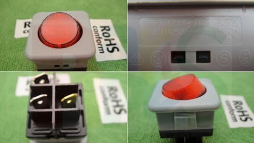 HOT SALE!!! BARGAIN PRICE!!! 1pcs Indicator Light Bulb 110V - 250V SPST ON-OFF CONTROL Rocker Switch 25x25 in Business