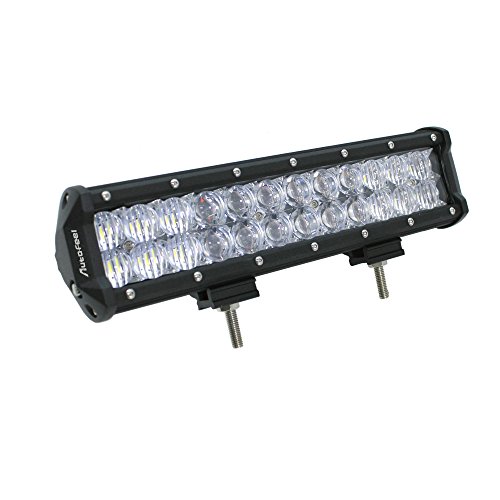 Autofeel 12″ Led Light Bar 72W 10800LM 5D Cree Flood Spot Combo Beam with Mounting Brackets and Wiring Harness