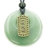 Magic Circle Lucky Tibetan Symbols Money Talisman Coin Necklace