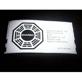 set of 10 LOST Tv Show Dharma Initiative Stickers
