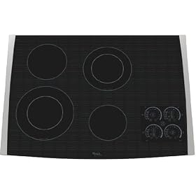 Whirlpool Gold 30 in. Smoothtop Electric Cooktop with 2-Level Simmer & Glass Touch Controls: Stainle