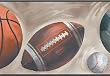 Brown Sports Wallpaper Border