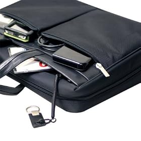 Samsung P560-54P 15.4-Inch Laptop Check Point Friendly Business Briefcase Messenger Bag with Shoulder Strap