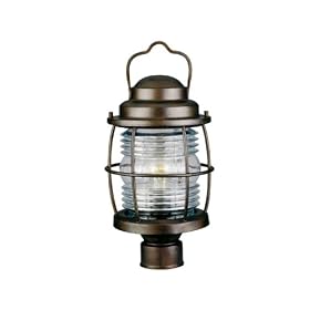 Kenroy Home 90956GC Beacon Post Lantern, Gilded Copper by Kenroy Home