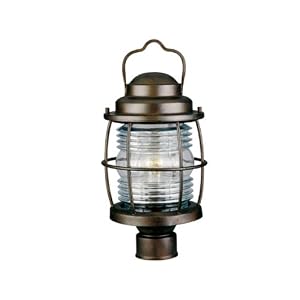 Kenroy Home 90956GC Beacon Post Lantern, Gilded Copper by Kenroy Home