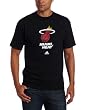 Miami Heat Black adidas Primary Logo T-Shirt