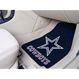 Dallas Cowboys Printed Carpet Car Mat 2 Piece Set 