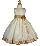 Two-tone Taffeta Dress, Ivory/Gold, special occasion, holiday dress