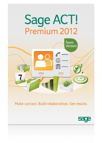 Sage ACT! Premium 2012 - Includes 1 hour ACT! 101 training webinar held weekly
