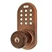 3-in-1 Keyless Entry Doorknob With Rf Remote Control & Touchpad Lockset, Oil Rubbed Bronze