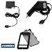 Electronics : Solid Black Rubberized Snap on Crystal Hard Case + Car Charger + Home Travel Charger for Sprint Samsung SPH-M800 Instinct Cell Phone