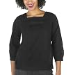 GO International&reg; Tucked Lace Tunic Ebony