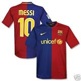  - #10 MESSI Barcelona Home 08/09 Kid Soccer Jersey & Matching Short Set - For Youth Age: 5 - 7 Years Old.