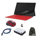 EEEKit Starter Kit for Microsoft Surface Pro Windows 8 Tablet, Privacy Screen Protector + USB 3.0 High Speed 4 Port Hub + USB 3.0 A Male to A Male Cable + Nano 2.4G Wireless Optical Mouse + EEEKit Accessory Storage Pouch