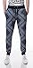 URBAN K Mens Fleece Bandana Paisley Joggers Drawstring Jogger Pants
