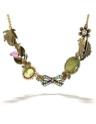 La Contessa Green Cameo and Foliage Necklace by Mary DeMarco - N8800
