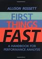 First Things Fast: A Handbook for Performance Analysis
