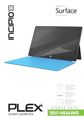 Incipio Self-Healing Screen Protector Designed for Microsoft Surface with Windows RT (CL-482)