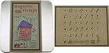 Pixie Press 40pc Lower Case ROMANTIC Font Alphanumeric Magnetic Stamp Set
