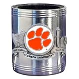 Clemson Tigers Stainless Steel Beverage Can Cooler - NCAA College Athletics Fan Shop Sports Team Merchandise