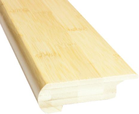 Boedika 9-56799 100-percent bamboo, Stair Nose Overlap, 76-Inch x 3 1/2-Inch x 5/8-Inch,  Horizontal Grain Natural, 2-Pack