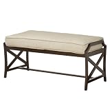 Outdoor Patio Home Gable Metal Dining Bench