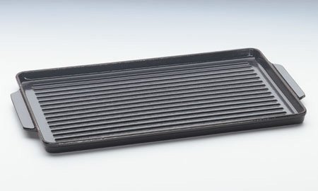 Küchenprofi Grillplatte 45 x 27 cm, rechteckig, schwarz