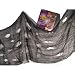 Deko-Lumpengewebe, schwarz, 76 x 297cm -Halloween-Deko-