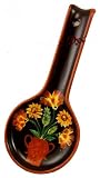 Review ACK  / KITCHEN SPOON REST TUSCANY GARDEN FLOWER BROWN