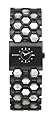 Versus By Versace Ladies 'Night & Day' Black Enamel Bracelet Watch With Mother Of Pearl Detail