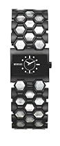 Versus By Versace Ladies 'Night & Day' Black Enamel Bracelet Watch With Mother Of Pearl Detail