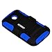 ASHIELD Ultra Shock&Drop-Proof Military LevelArmy-Grade Protective Hard Rugged Hybrid Slim Defender Case and Holster for For MOTOROLA MOTO E 2014 (Not For 2nd Gen Moto E 2015)- Extremly Dual layer Case with 360 Degrees Swivel Ring Kickstand and Rugged Holster