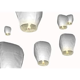 10 X HIGH FLYER CHINESE SKY LANTERNS TM 100% BIODEGRADABLE