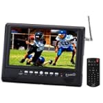 Supersonic SC-196D 7 Portable LCD TV with ATSC Digital Tuner, AC/DC Adapter & Rechargeable Battery