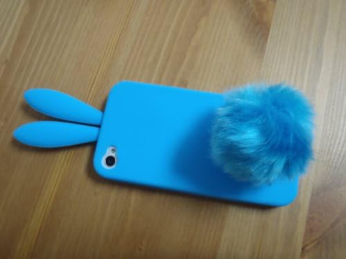 Bunny Rabito Silicone Case for Iphone 4 (Turquoise)