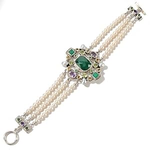 Nicky Butler Raj 13.29ct Green Chalcedony, Gem and Cultured Freshwater Pearl... by