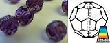 Swarovski Strass Blue Violet 100 Beads With Lazer Logo Etched 8mm # 8502-8 Box of 3360pc